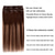 cheap Clip in Hair Extensions-5 Pieces 14 Remy Clip in Hair Extensions Human Hair Chocolate Brown to Honey Blonde Highlight Brown Ombre - Silky Straight Short Thick Real Hair Extensions for Women