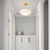 cheap Flush Mounts &amp; Semi Flush Mounts-Vintage Ceiling Lights,Retro Glass Chandelier,Flush Mount Chandelier Light,Unique Brass Chandelier Dining