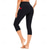 cheap Yoga Leggings &amp; Tights-Women&#039;s Capri Leggings Side Pockets Tummy Control Butt Lift High Waist Yoga Fitness Gym Workout Bottoms Black White Burgundy Spandex Sports Activewear High Elasticity Skinny