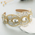 cheap Wearable Accessories-Harmony Hair Band French Vintage Light Luxury Heavy Industrial Hair Band Premium Feel Rhinestone Wide Head Band Ball Elegant Hair Ornament