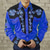 abordables Camisas estampadas para hombre-Hombre Camisa camisa occidental Floral Estampados Cuello Vuelto Amarillo Rojo Morado Verde Trébol Azul + azul Impresión 3D Exterior Calle Manga Larga Estampado Abotonar Ropa Moda Design Casual Suave