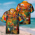 cheap Hawaiian Shirts-Men&#039;s Shirt Summer Hawaiian Shirt Graphic Prints Parrot Leaves Turndown Black Yellow Black / Brown Red Navy Blue Casual Hawaiian Short Sleeve Button-Down Print Clothing Apparel Tropical Fashion