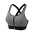 cheap Plain Tank-Women's High Support Sports Bra Running Bra Cross Back Zip Front Bra Top Padded Yoga Fitness Gym Workout Adjustable Breathable Quick Dry Black White Solid Color