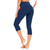 cheap Yoga Leggings &amp; Tights-Women&#039;s Capri Leggings Side Pockets Tummy Control Butt Lift High Waist Yoga Fitness Gym Workout Bottoms Black White Burgundy Spandex Sports Activewear High Elasticity Skinny