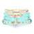 billiga Bärbara tillbehör-bohemiskt armband dam imitation agat legering tofs flerfärgad kristall glasyr armband set mode europeiska och amerikanska smycken