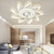 economico Ventilatore da soffitto con luci-Ventilatori A Soffitto A Led Dimmerabili Con Telecomando A Forma Di Fiore Design Da Incasso A Soffitto Con Paralume In Acrilico Lampadario Camera Da Letto Soggiorno