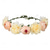 cheap Hair Styling Accessories-Rustic Hippie Rose Crown Wreath Wedding Festival Floral Headpiece Flower Girl Headband