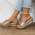 cheap Vacation Sandals-Women&#039;s Slippers Platform Sandals Plus Size Beach Slippers Daily Beach Solid Color Summer Flat Heel Peep Toe Classic Casual Faux Leather PU Loafer Silver Gold