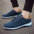 preiswerte Lässige Schnürschuhe-Marineblaue Freizeit-Sport-Sneaker für Herren | leichte Sportschuhe mit Schnürung und bequemer Sohle | perfekt zum Laufen, Gehen und für den Alltag