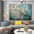 abordables Peintures fleurs/botaniques-Peinture à l&#039;huile à la main peint à la main art mural fleur fleur arbre décoration de la maison décor toile roulée sans cadre non étiré