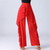 cheap Pants-Latin Dance Pants  Ballroom Dance Ruffles Pure Color Waisted Splicing Women's Performance Training High Spandex