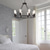 cheap Pendant Lights-LED Pendant Light Vintage Painted Metal Chandelier Lighting, with 6/8/10/12 Lights, Rustic Vintage Farmhouse Chandelier Lighting, Carriage Wheel Pendant, Black