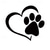 cheap Car Body Decoration &amp; Protection-Reflective Love Heart Footprint Sticker Car Sticker Dog Paw Stickers Vinyl Decals Stickers For Cars Trucks Windows Walls Laptops Cute Decoration