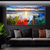 cheap Landscape Paintings-Handmade Oil Paintings Canvas Wall Art Decoration Modern Abstract Colourful Auspicious Clouds Landscape for Living Room Home Decor Rolled Frameless Unstretched Painting