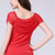 cheap Latin Dancewear-Latin Dance Ballroom Dance Activewear Top Ruffles Pure Color Splicing Women&#039;s Performance Training Short Sleeve Mesh Milk Fiber