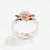 voordelige Draagbare accessoires-14k roségouden bloemenring europese en amerikaanse vintage vergulde 925 zilveren split verlovingsring