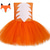 preiswerte Kostüme für Mädchen-Tiere Fuchs Kleid Blumenmädchenkleid Tüllkleider Königstag Cosplay Film Cosplay for Mädchen Kinder Kindertag Maskerade