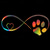 cheap Car Body Decoration &amp; Protection-Reflective Love Heart Footprint Sticker Car Sticker Dog Paw Stickers Vinyl Decals Stickers For Cars Trucks Windows Walls Laptops Cute Decoration