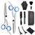 cheap Hair Clipper-Hair Cutting Scissors Kits 10 Pcs Stainless Steel Hairdressing Shears Set Professional Thinning Scissors For Barber Home Use