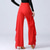 cheap Pants-Latin Dance Pants  Ballroom Dance Ruffles Pure Color Waisted Splicing Women's Performance Training High Spandex