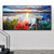 cheap Landscape Paintings-Handmade Oil Paintings Canvas Wall Art Decoration Modern Abstract Colourful Auspicious Clouds Landscape for Living Room Home Decor Rolled Frameless Unstretched Painting