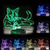 cheap 3D Night Lights-USB 3D LED Night Light, 7 Colors Changing Cat Illusion Lamp, Touch Control Night Light Perfect Decoration &amp; Gift for Cat Lovers