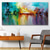 cheap Abstract Paintings-Large Size Oil Painting 100% Handmade Hand Painted Wall Art On Canvas Colorful Lake Abstract Blooming Fireworks Home Decoration Decor Rolled Canvas No Frame Unstretched