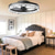 cheap Ceiling Fan Lights-LED Ceiling Fans with lights Crystal Chandeliers Dimmable with Remote Contral 20&quot; Flush Mount Ceiling Lamp Metal Chandelier Bedroom Living Room