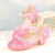 cheap Kids&#039; Princess Shoes-Girls&#039; Sparkly Glitter Dress Shoes – White Mary Jane Heels with Moon Charm Strap for Weddings, Parties, and Formal Events