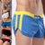 billiga Simbyxor och badshorts-Herr Badshorts Boardshorts Elastisk midja Lappverk Snabb tork Kort Dagligen Gym Badning Elegant och modernt Ledig / Sportig Blå Svart Microelastisk