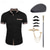 cheap Outfits-Mens 1920s Gangster Shirt with Accessories Set the Great Gatsby Retro Vintage Cosplay Costume Hat Beard Brooch Cane
