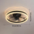 cheap Ceiling Fan Lights-Ceiling Fan with Lights 19.7&quot; Dimmable LED 3 Color 6 Speeds Timing Reversible Blades with Remote Control, Household Fan Chandelier, indoor Low Profile Flush Mount Ceiling Fan
