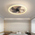 cheap Ceiling Fan Lights-Ceiling Fan with Lights 19.7&quot; Dimmable LED 3 Color 6 Speeds Timing Reversible Blades with Remote Control, Household Fan Chandelier, indoor Low Profile Flush Mount Ceiling Fan