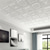 cheap Wallpaper-Cool Wallpapers White Foam Wall Mural Wall Panel Peel and Stick Wall Sticker Floral Removable Wall Covering, PVC/Vinyl Material Self adhesive Wallpaper, Room Wallcovering for Home Decoration