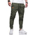 cheap Casual Pants-Men&#039;s Trousers Casual Pants Jogger Pants Pocket Drawstring Elastic Waist Patchwork Comfort Breathable Outdoor Casual Daily Sports Stylish Black Army Green Micro-elastic