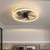 cheap Ceiling Fan Lights-Ceiling Fan with Lights 19.7&quot; Dimmable LED 3 Color 6 Speeds Timing Reversible Blades with Remote Control, Household Fan Chandelier, indoor Low Profile Flush Mount Ceiling Fan