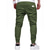 billige afslappede bukser-Herre Cargo-bukser Cargo bukser Lomme Vanlig Komfort Åndbart udendørs Daglig I-byen-tøj Mode Afslappet Sort Grøn
