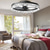 cheap Ceiling Fan Lights-LED Ceiling Fans with lights Crystal Chandeliers Dimmable with Remote Contral 20&quot; Flush Mount Ceiling Lamp Metal Chandelier Bedroom Living Room