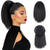 cheap Ponytails-Drawstring Ponytails for Black Women Yaki Kinky Straight Ponytail Hair Extensions 8 Inch Short Pony Tail Clip in Synthetic Ponytail Hairpiece