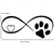 cheap Car Body Decoration &amp; Protection-Reflective Love Heart Footprint Sticker Car Sticker Dog Paw Stickers Vinyl Decals Stickers For Cars Trucks Windows Walls Laptops Cute Decoration