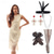 abordables Conjuntos-Vestido flapper de Gatsby de los años 20 con conjunto de accesorios de los años 20, traje de flecos con flecos y lentejuelas para mujer, vestido retro vintage de cosplay para fiesta y noche, vestido de cóctel