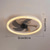 cheap Ceiling Fan Lights-Ceiling Fan with Lights 19.7&quot; Dimmable LED 3 Color 6 Speeds Timing Reversible Blades with Remote Control, Household Fan Chandelier, indoor Low Profile Flush Mount Ceiling Fan