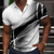 olcso Grafikai mintás póló-Férfi POLO trikó Golfing Ív Térfogatcsökkenés Világossárga Fekete Sárga Rubin Sötétzöld 3D nyomtatás Utca Napi Rövid ujjú 3D Gomb lefelé Ruházat Divat Alkalmi Kényelmes