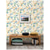 voordelige Behang-cool wallpapers behang esthetische muurschildering bloemen peel and stick behang kleurrijk bos beige/oranje/blauw verwijderbaar contactpapier voor kinderkamerdecoraties 17,7 x 118 inch