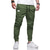cheap Casual Pants-Men&#039;s Cargo Pants Cargo Trousers Pocket Plain Comfort Breathable Outdoor Daily Going out Fashion Casual Black Green