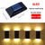 preiswerte Außenwandleuchten-LED Außenwandleuchte Solarlampen 2 stücke solar wandleuchte outdoor dekoration garten wand licht ip65 wasserdicht nach oben und unten leuchtende outdoor garten dekoration zaun licht