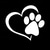 cheap Car Body Decoration &amp; Protection-Reflective Love Heart Footprint Sticker Car Sticker Dog Paw Stickers Vinyl Decals Stickers For Cars Trucks Windows Walls Laptops Cute Decoration