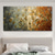 cheap Floral/Botanical Paintings-Oil Painting Hand Painted Horizontal Panoramic Abstract Floral / Botanical Modern Stretched Canvas
