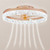 cheap Ceiling Fan Lights-LED Ceiling Fans with lights Crystal Chandeliers Dimmable with Remote Contral 20&quot; Flush Mount Ceiling Lamp Metal Chandelier Bedroom Living Room