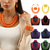 voordelige Accessoires en meer-Kralen Ketting Armband Oorbel 3 Stuks Retro Vintage 1980s Disco Art Deco Accessoires voor Vrouwen Koningsdag Oranje Casual Dagelijks